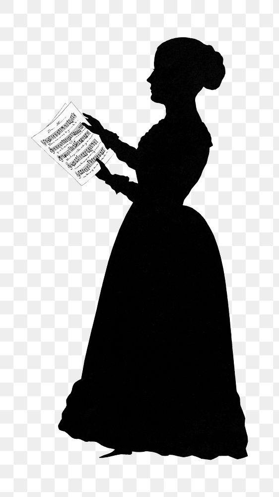 Silhouette woman png, transparent background. Remixed by rawpixel. 
