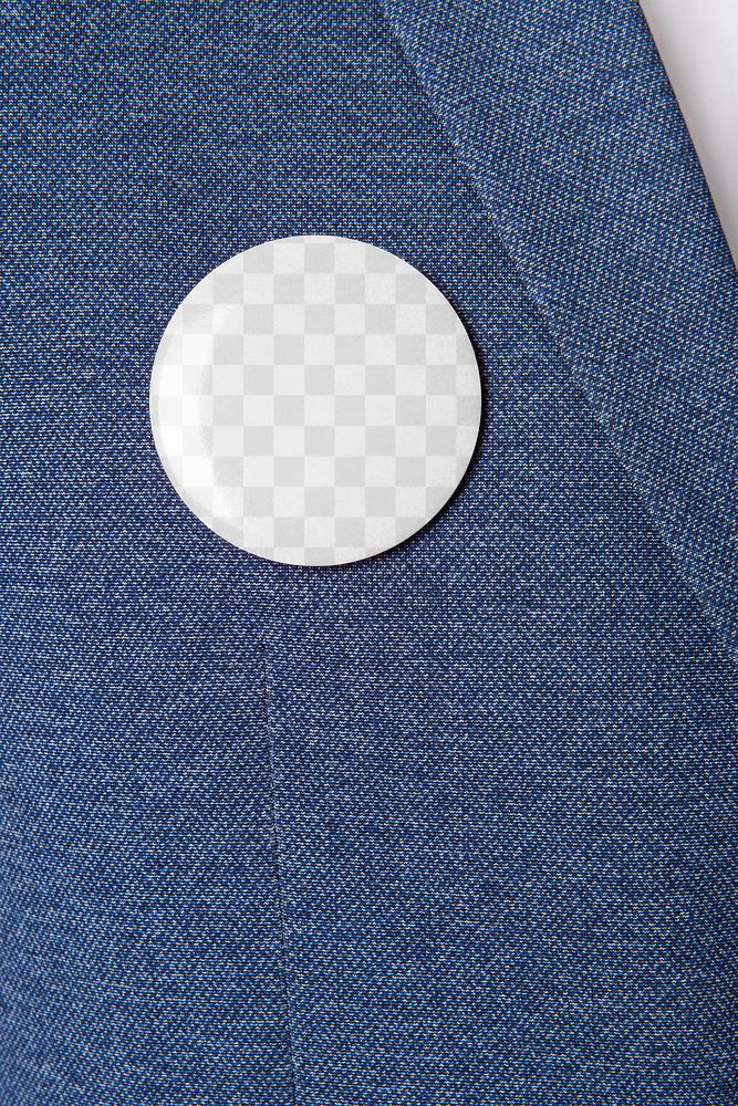 Button badge png mockup, transparent design