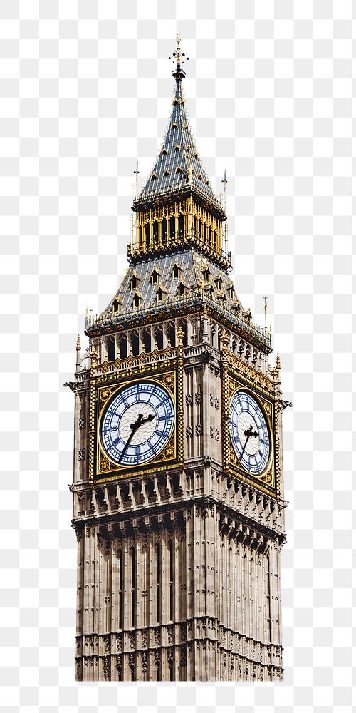 PNG Big Ben London, United Kingdom , collage element, transparent background