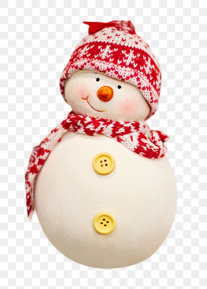 Winter Christmas snowman png celebration, transparent background