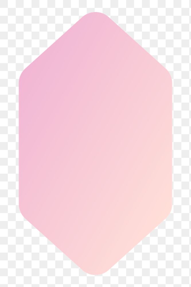 PNG pink and orange pastel armor badge, gradient shape design banner transparent background