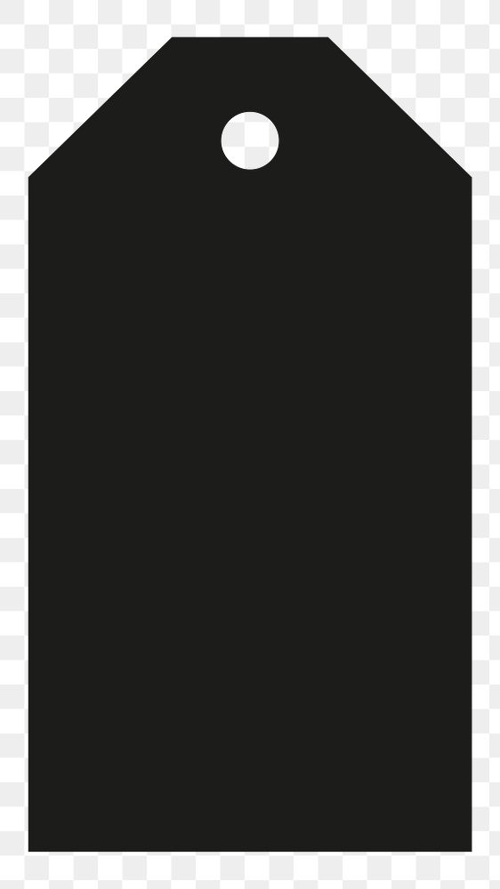 PNG black price label, simple design  transparent background