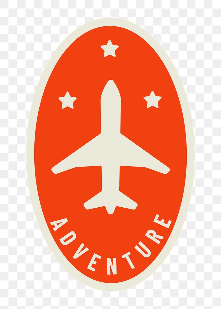 PNG red air travel icon, transparent background