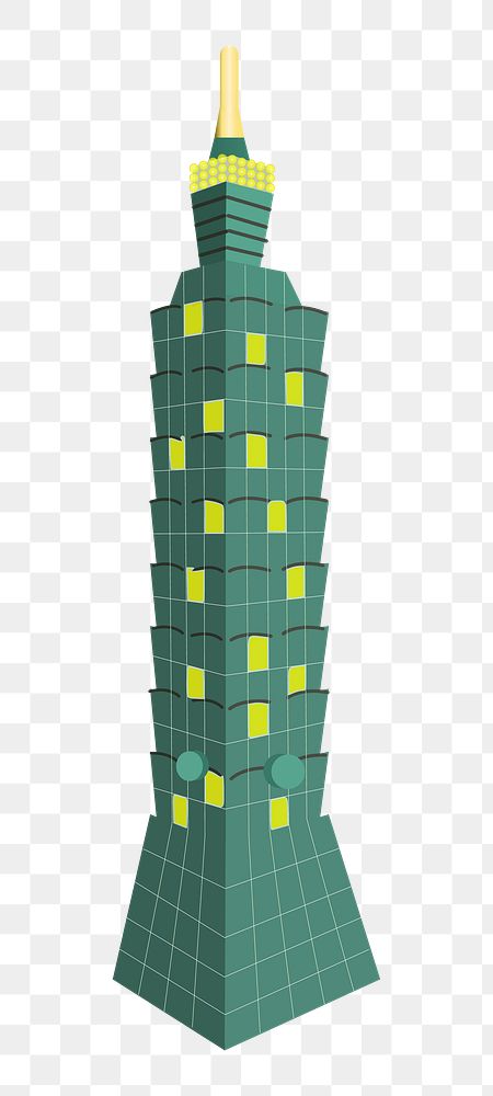 High rise building png clipart, transparent background. Free public domain CC0 image.