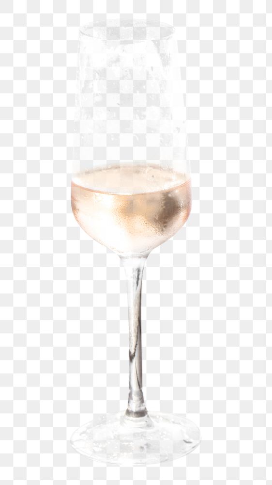 Pink prosecco png, transparent background