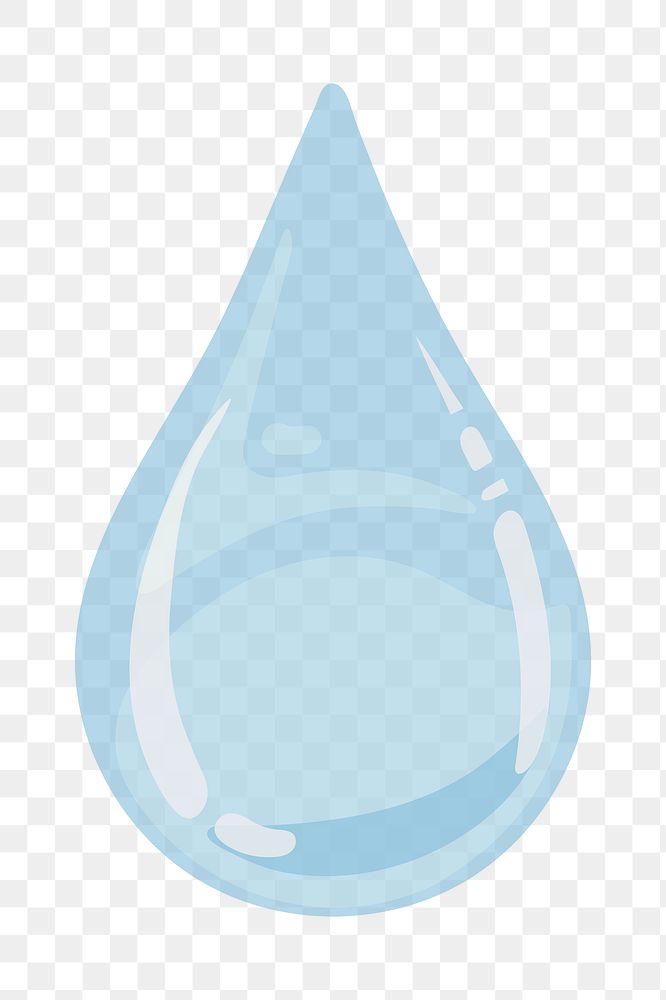 Water droplet png environmental conservation illustration, transparent background