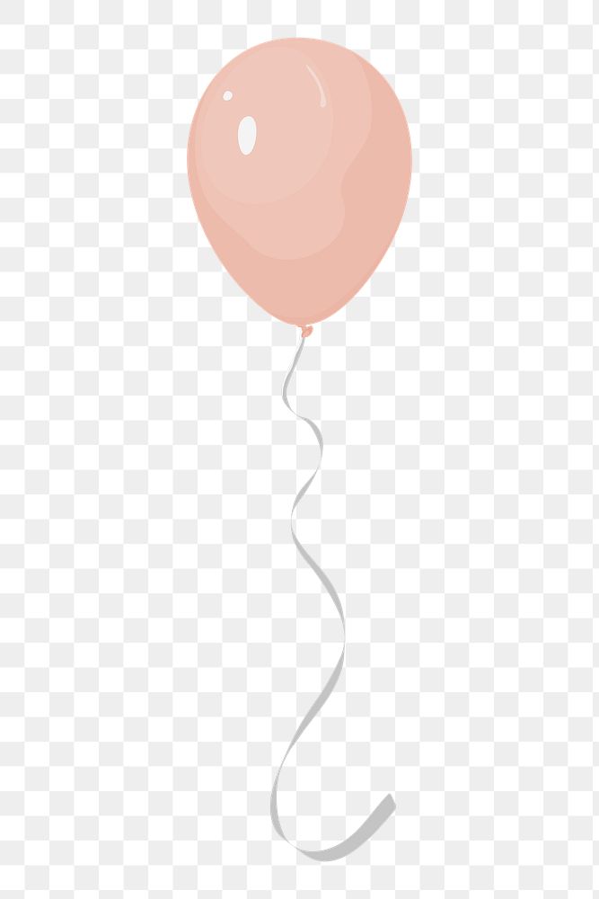 Pink balloon png,  transparent background