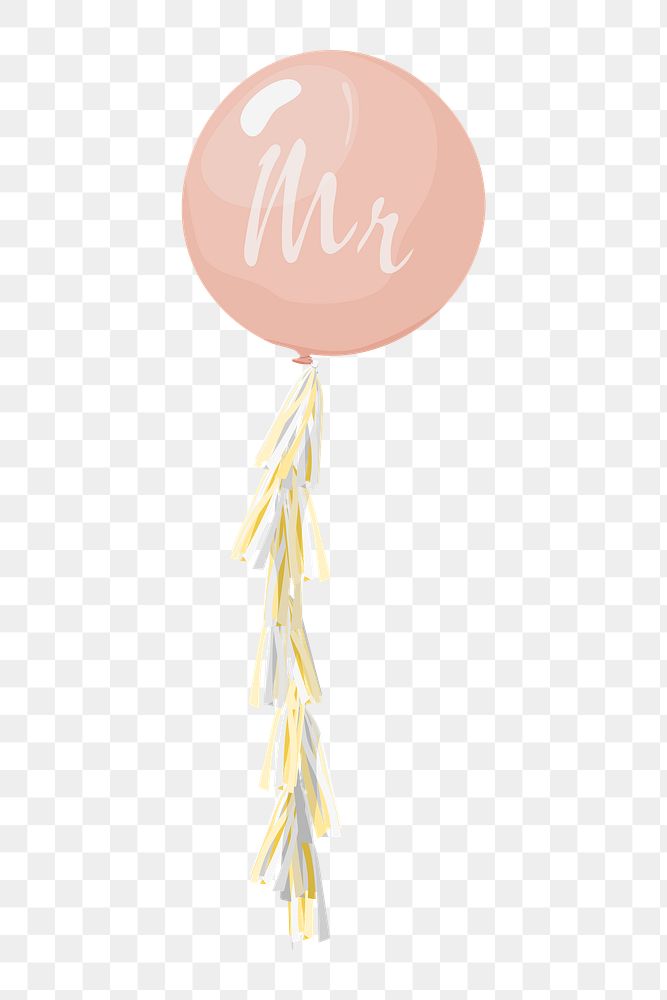 Wedding balloon png celebration illustration, transparent background