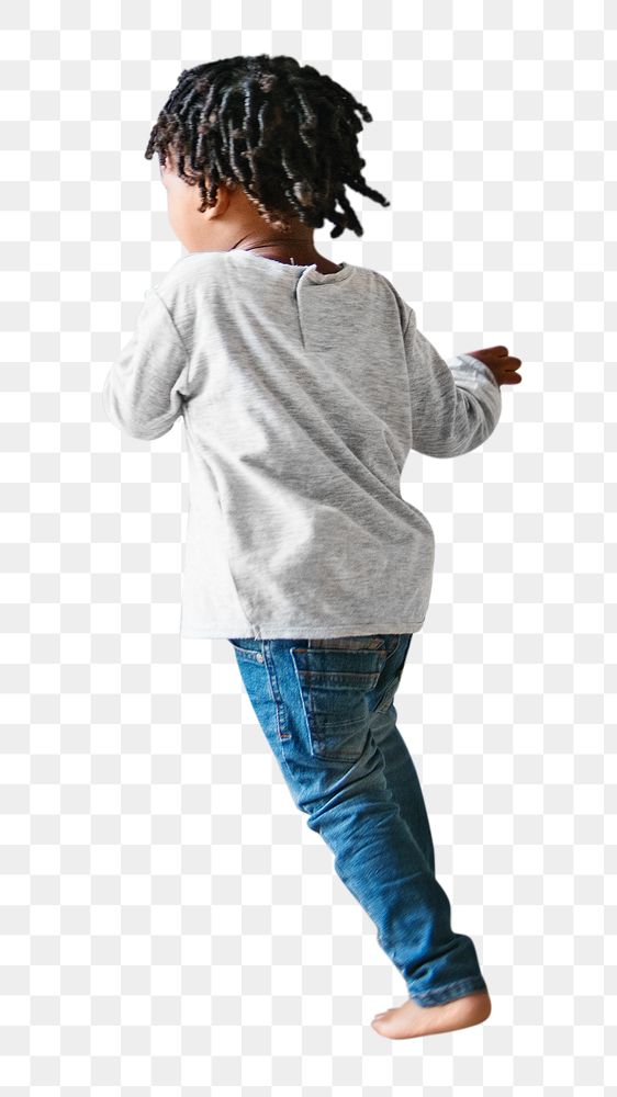 African American boy png, transparent background