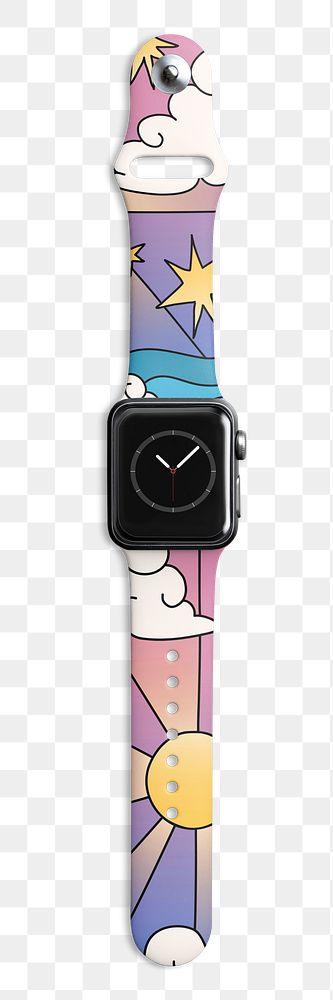 Cute smartwatch png, transparent background