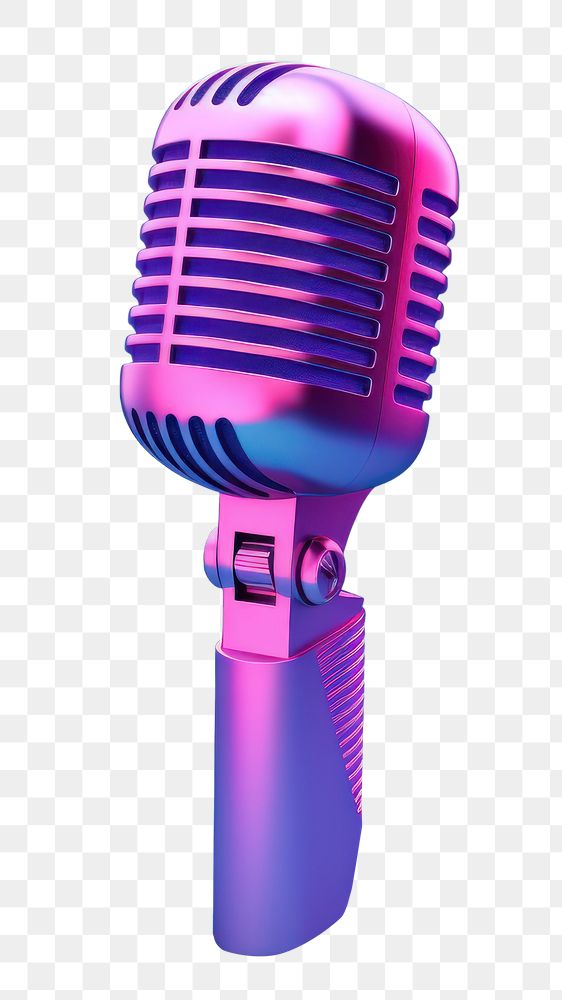 Microphone performance technology karaoke.  PNG with transparent background.