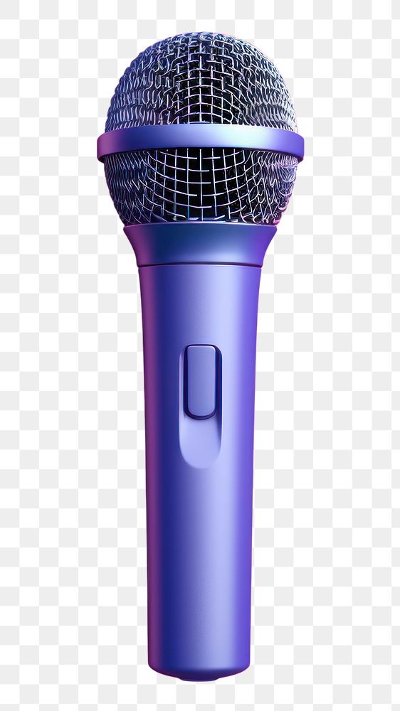 Microphone performance technology karaoke.  PNG with transparent background.