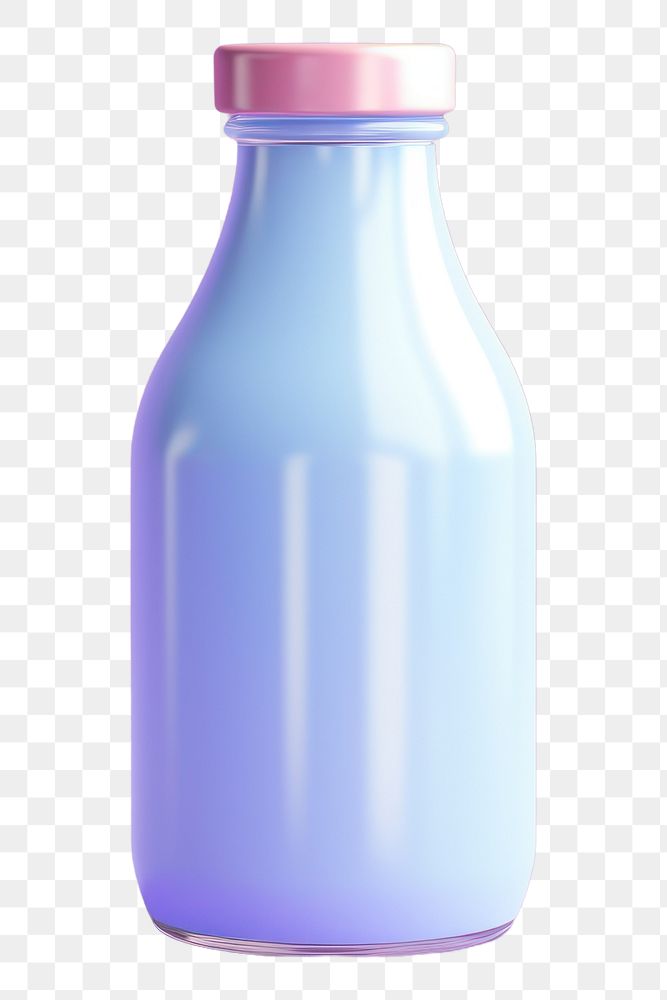 Bottle milk refreshment laboratory.  PNG with transparent background.