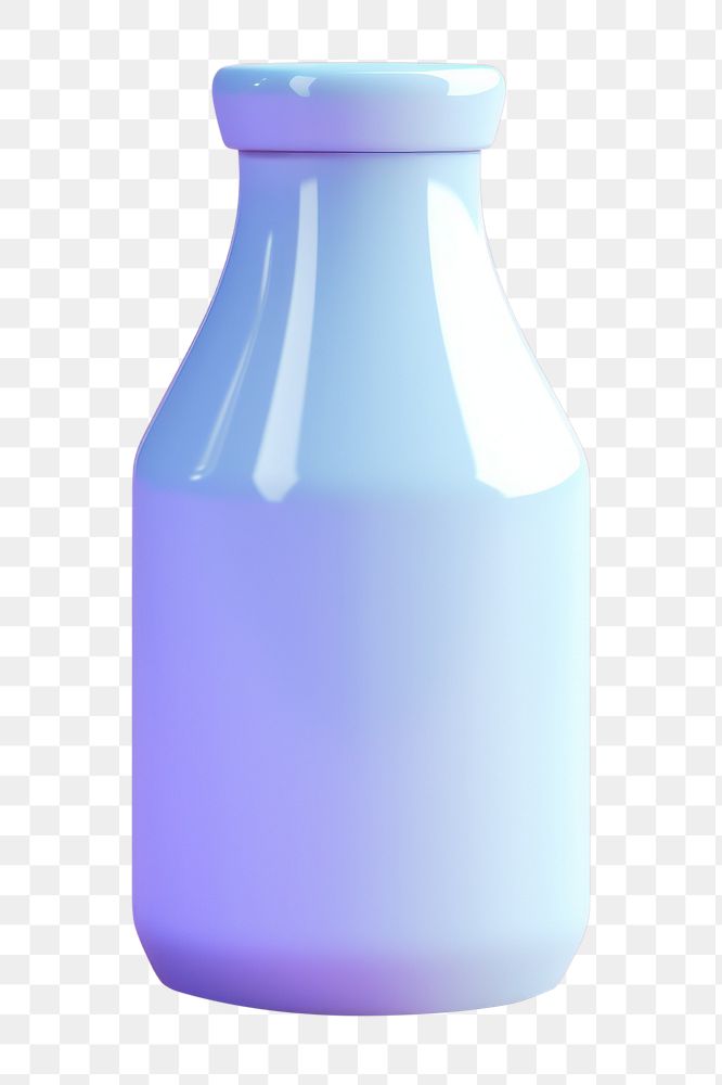 Bottle milk container porcelain.  PNG with transparent background.