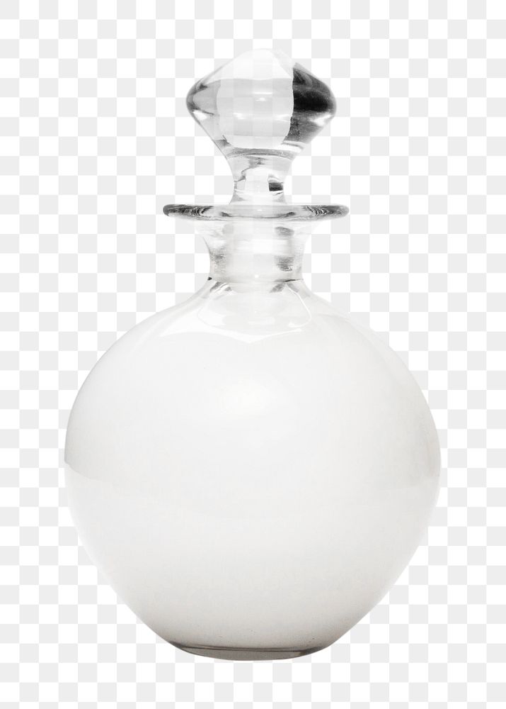 Png white ceramic flask, transparent background