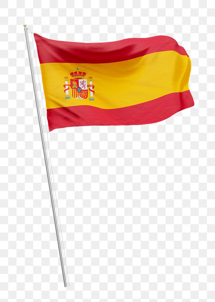Spanish flag on pole