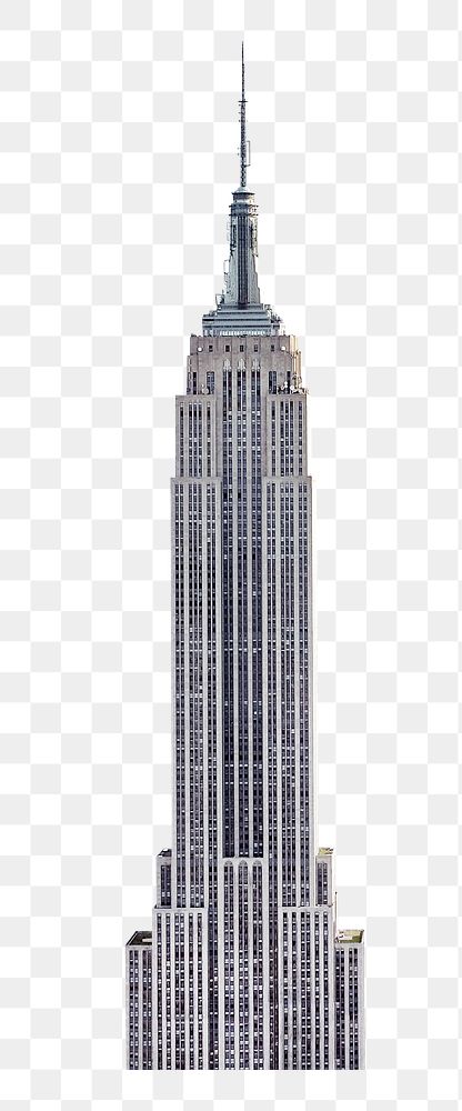Png Empire State Building in USA, transparent background