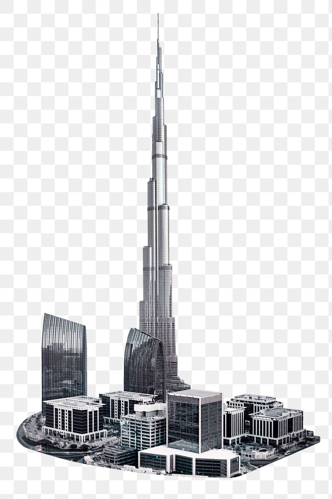UAE buildings in gray