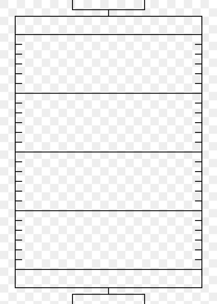 PNG American football outline, transparent background