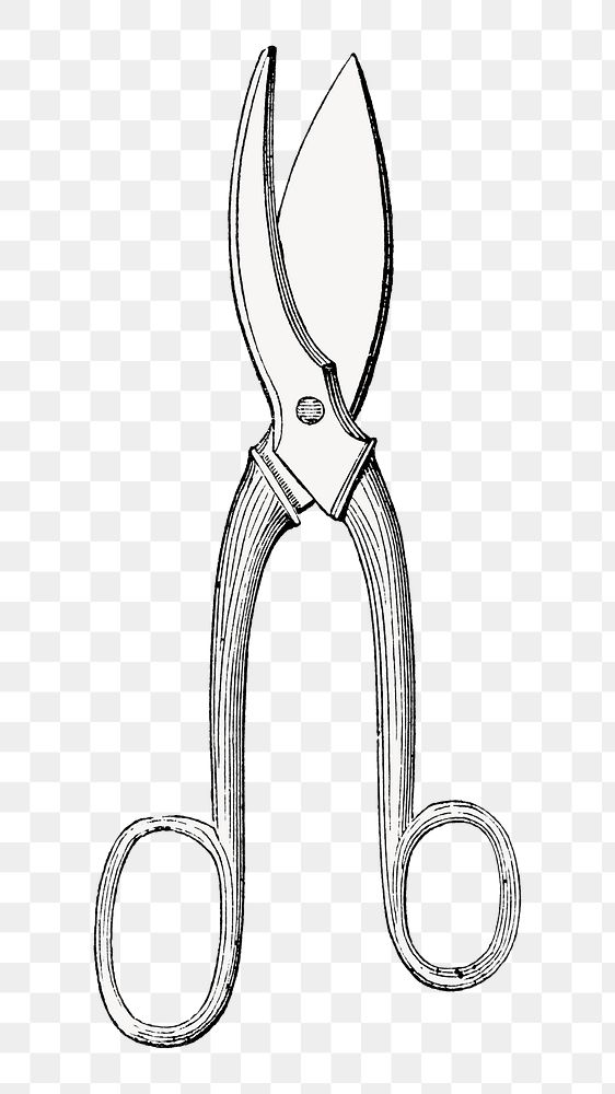 PNG Scissors, vintage gardening tool illustration on transparent background  by François-Frédéric Grobon. Remixed by…