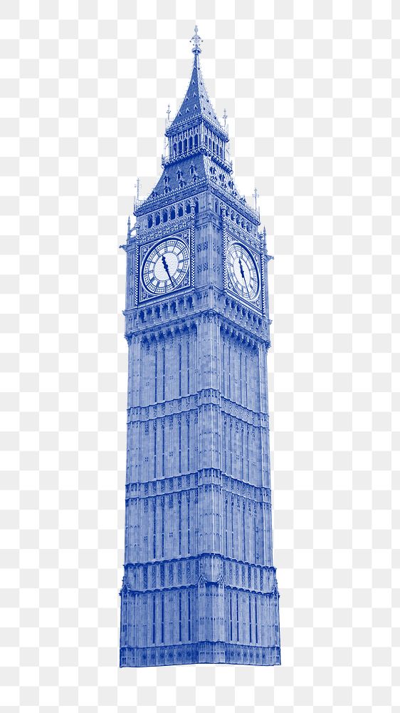 Png Big Ben the great clock, transparent background