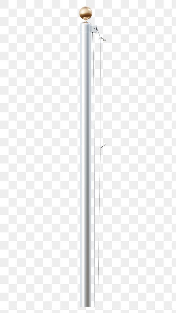 Png white flag pole, transparent background