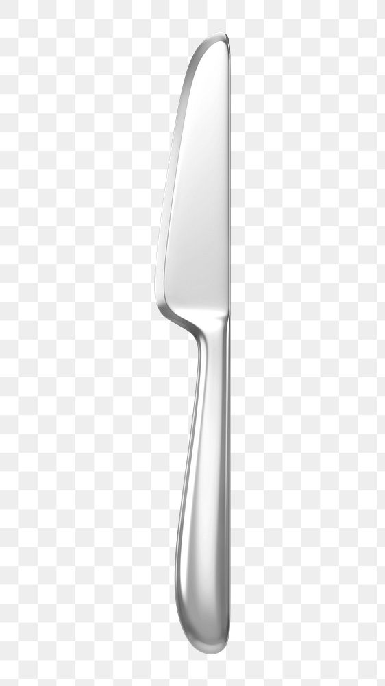 PNG 3D knife cutlery, element illustration, transparent background