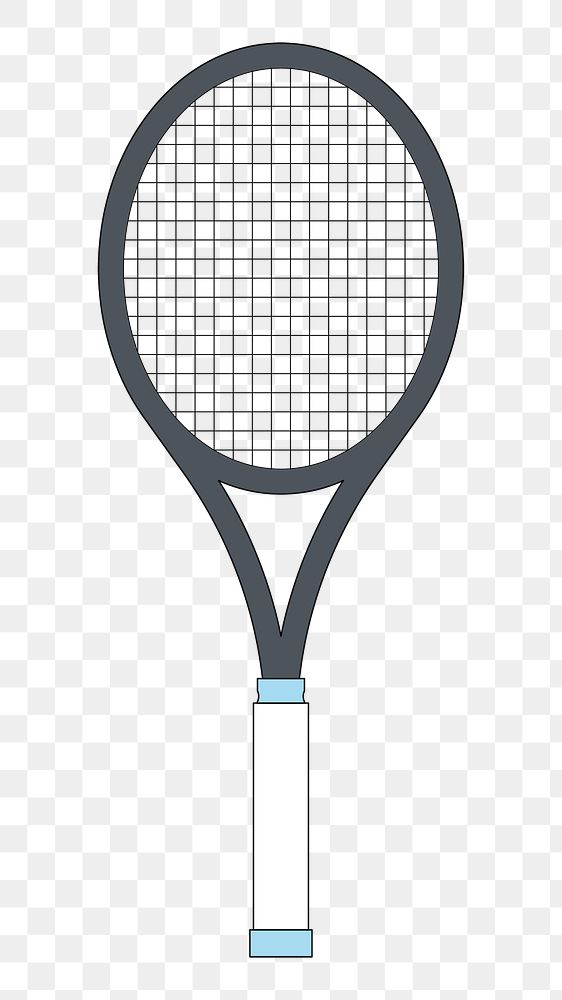 Png tennis racket equipment illustration, transparent background