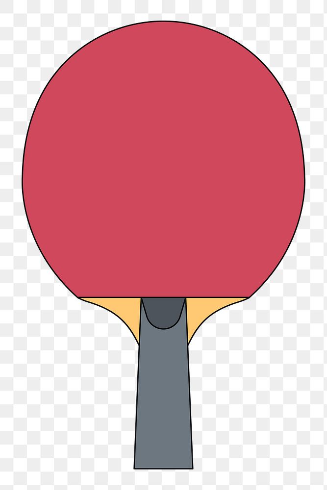 Png ping pong paddle equipment illustration, transparent background