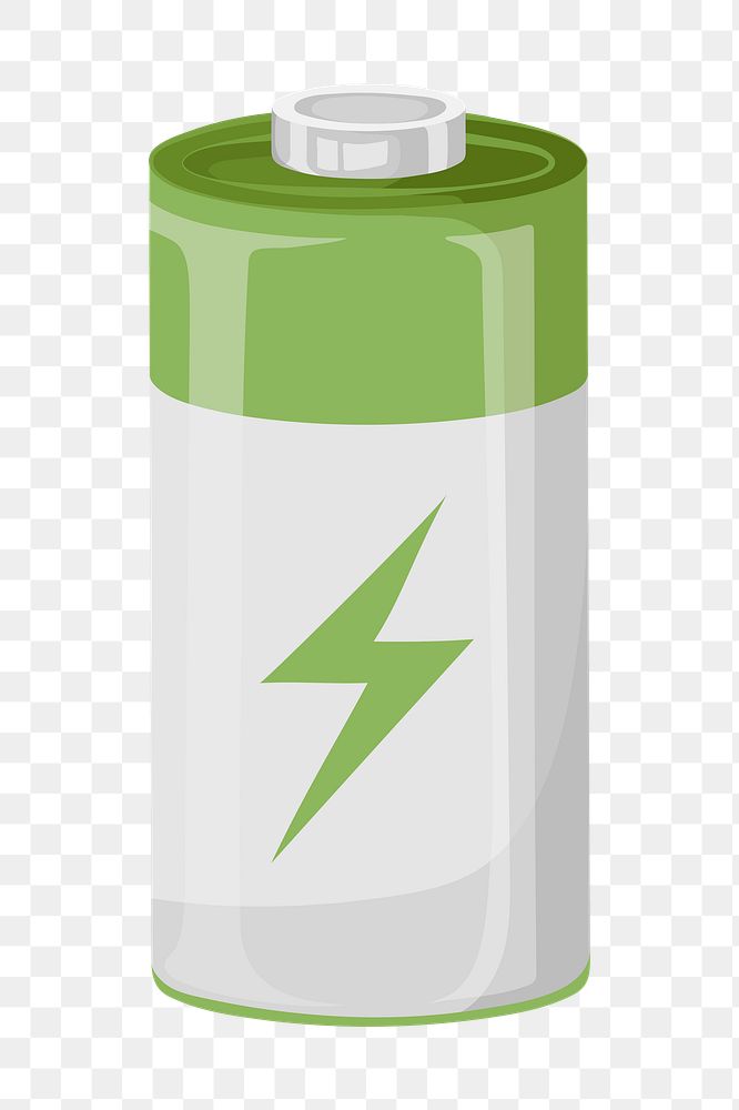 Energy png saving battery, transparent background