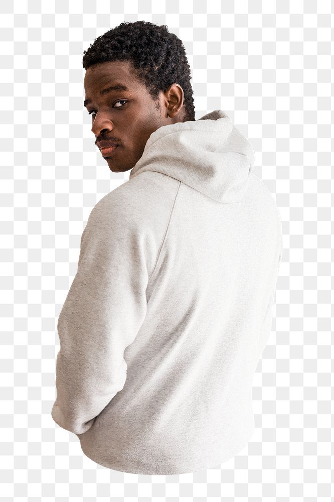 PNG man in hoodie, collage element, transparent background