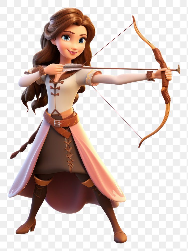 PNG Cartoon archery weapon arrow. AI generated Image by rawpixel.