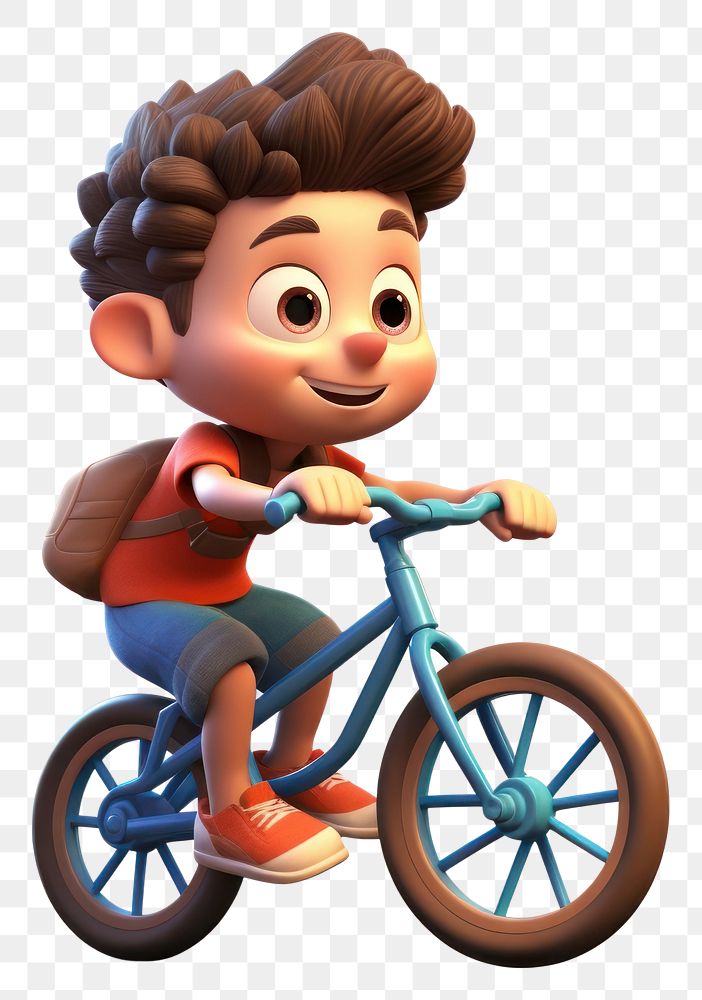 PNG Cartoon bicycle vehicle cycling. 