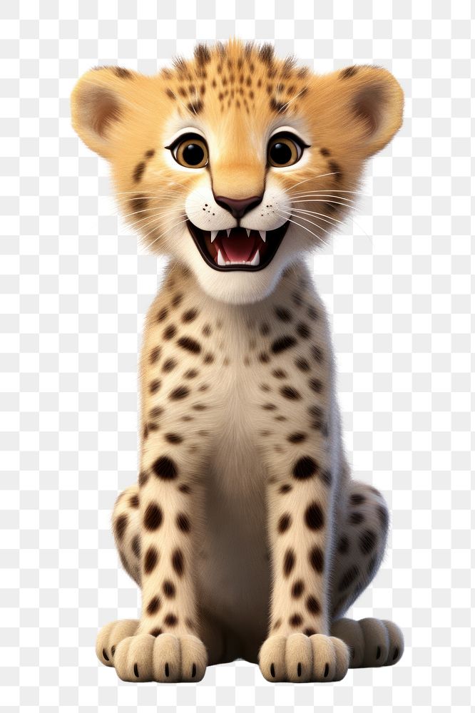 PNG Wildlife cheetah mammal animal. AI generated Image by rawpixel.