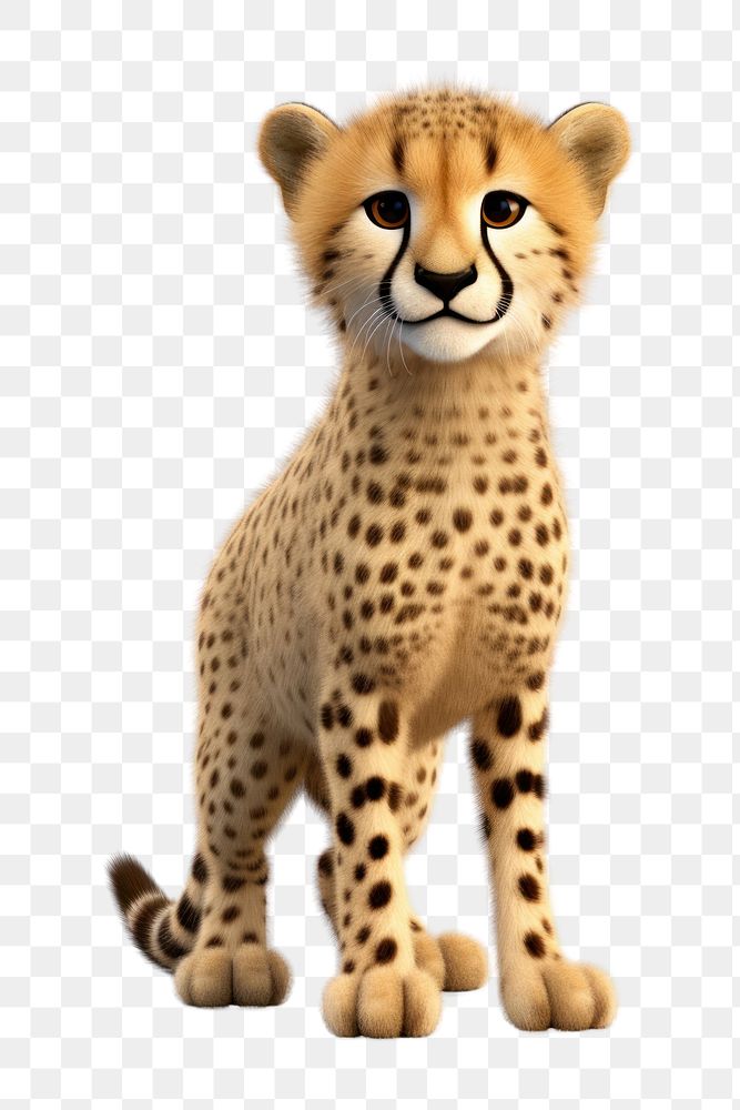 PNG Wildlife cheetah mammal animal. AI generated Image by rawpixel.