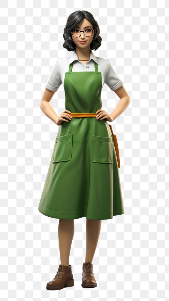 PNG Apron skirt dress adult. AI generated Image by rawpixel.