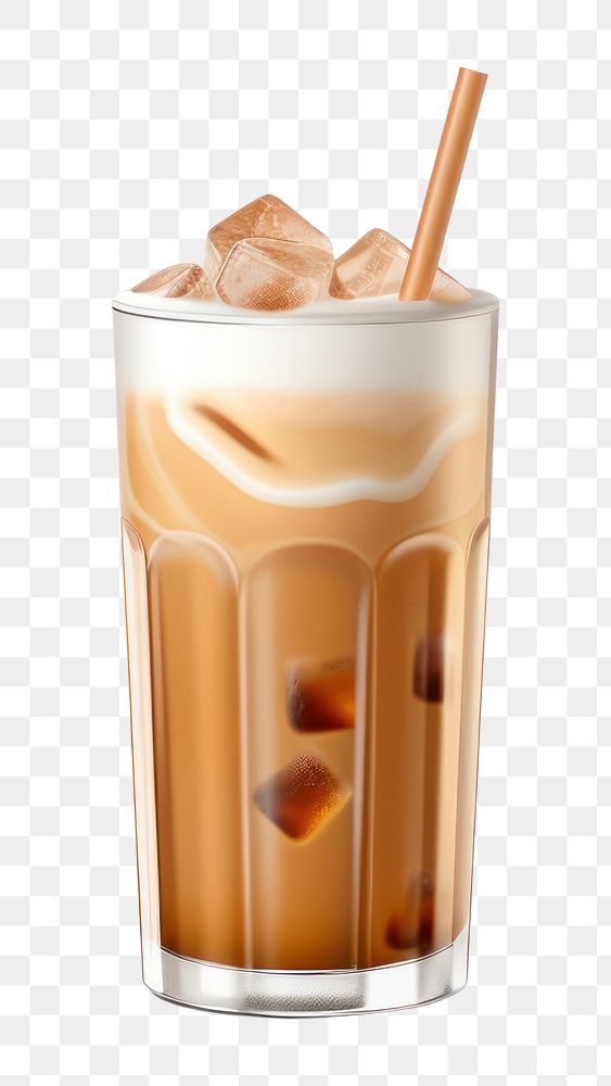 PNG Milkshake drink latte cup. AI generated Image by rawpixel.