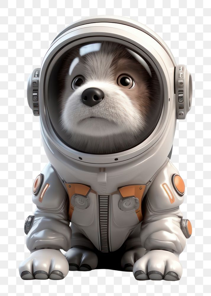 PNG Dog astronaut cartoon animal. 