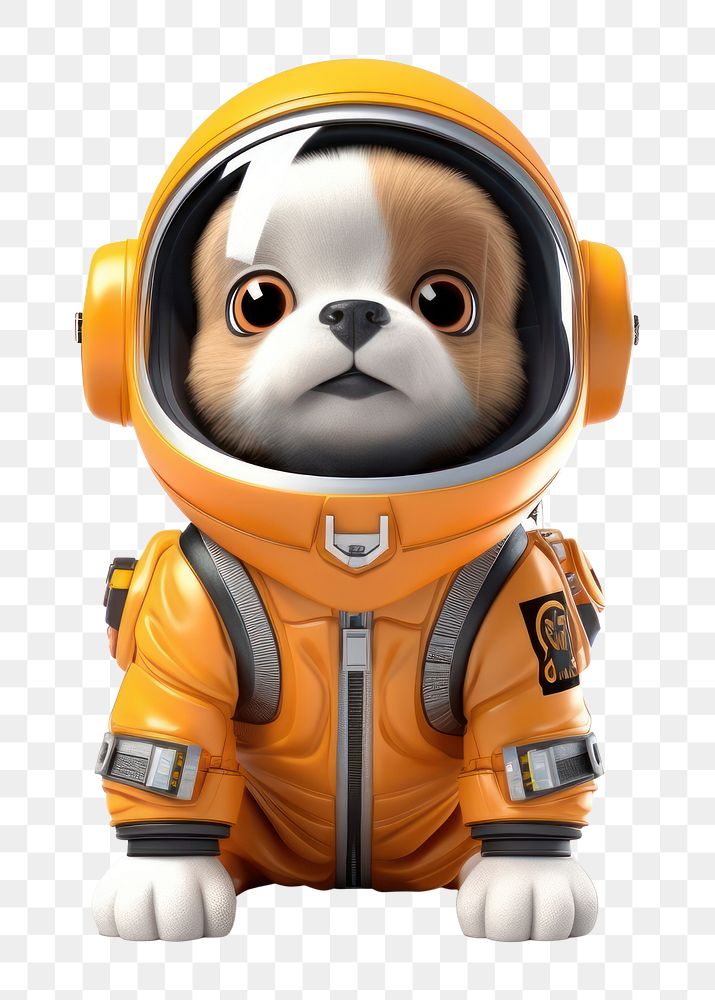 PNG Astronaut cartoon dog toy. AI generated Image by rawpixel.