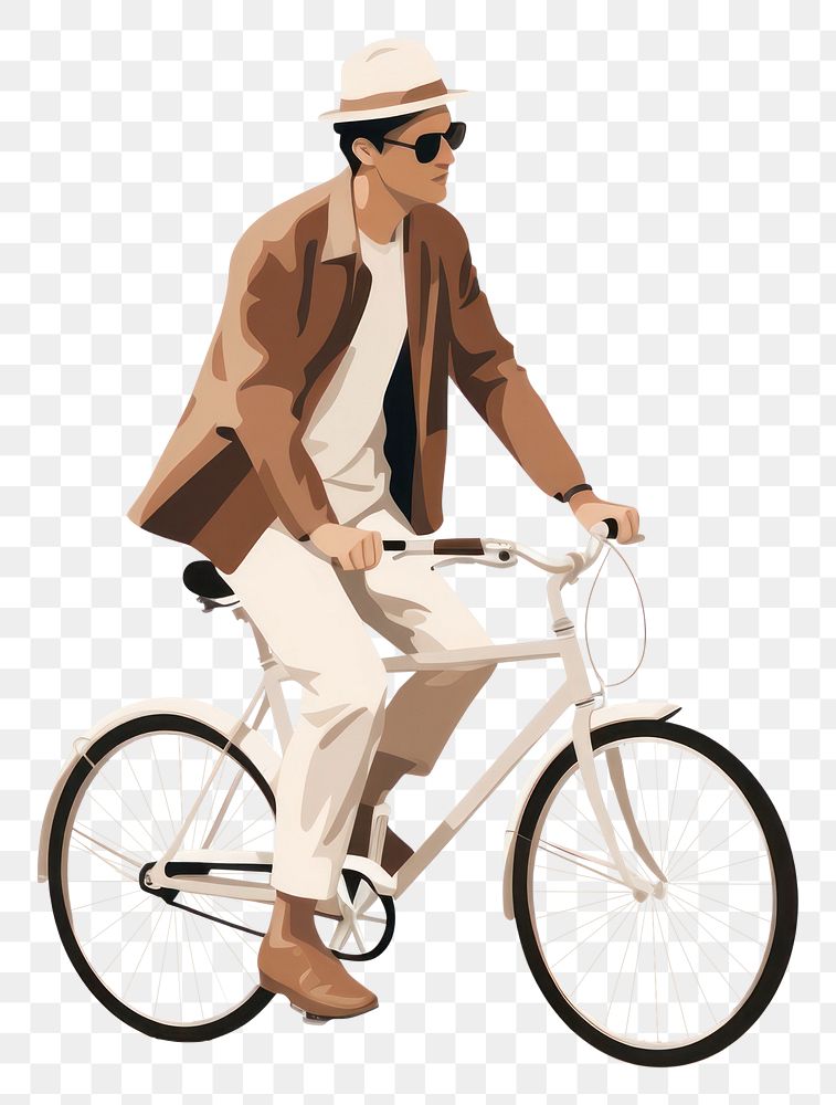 PNG Bicycle vehicle cycling fashion. AI generated Image by rawpixel.