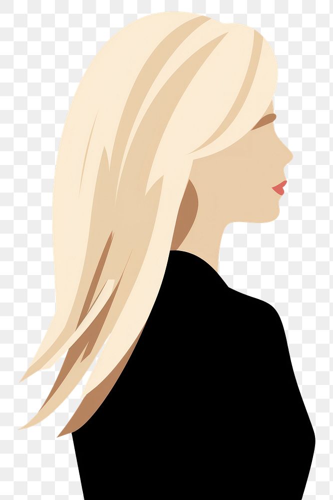PNG Blonde adult woman hair. AI generated Image by rawpixel.
