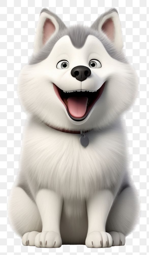 PNG Siberianhusky cartoon mammal animal. AI generated Image by rawpixel.