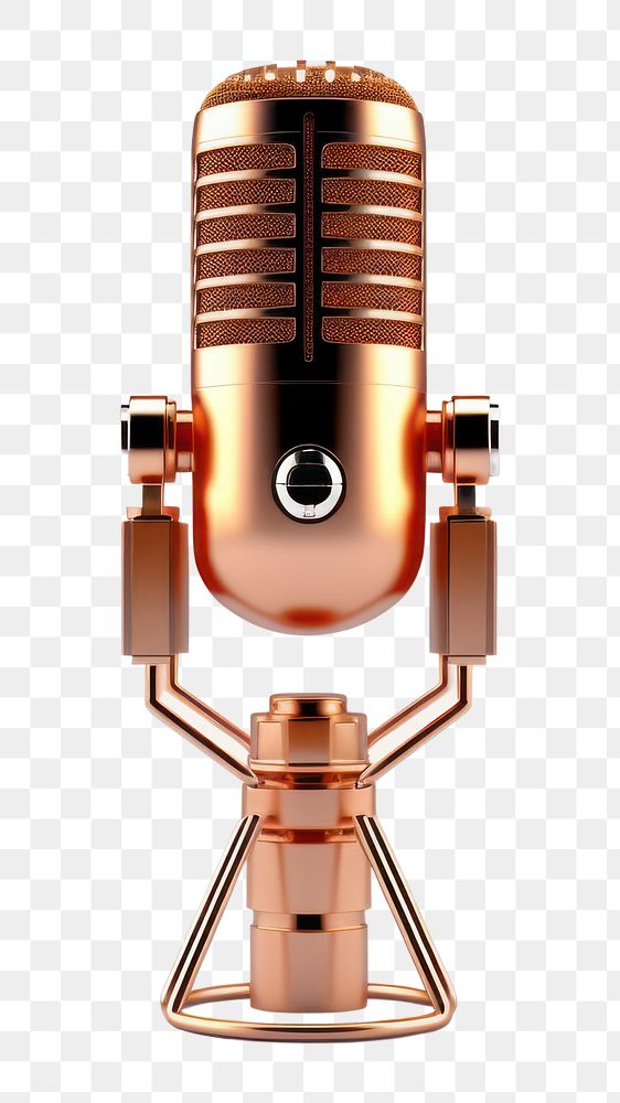 PNG Microphone  technology copper. 