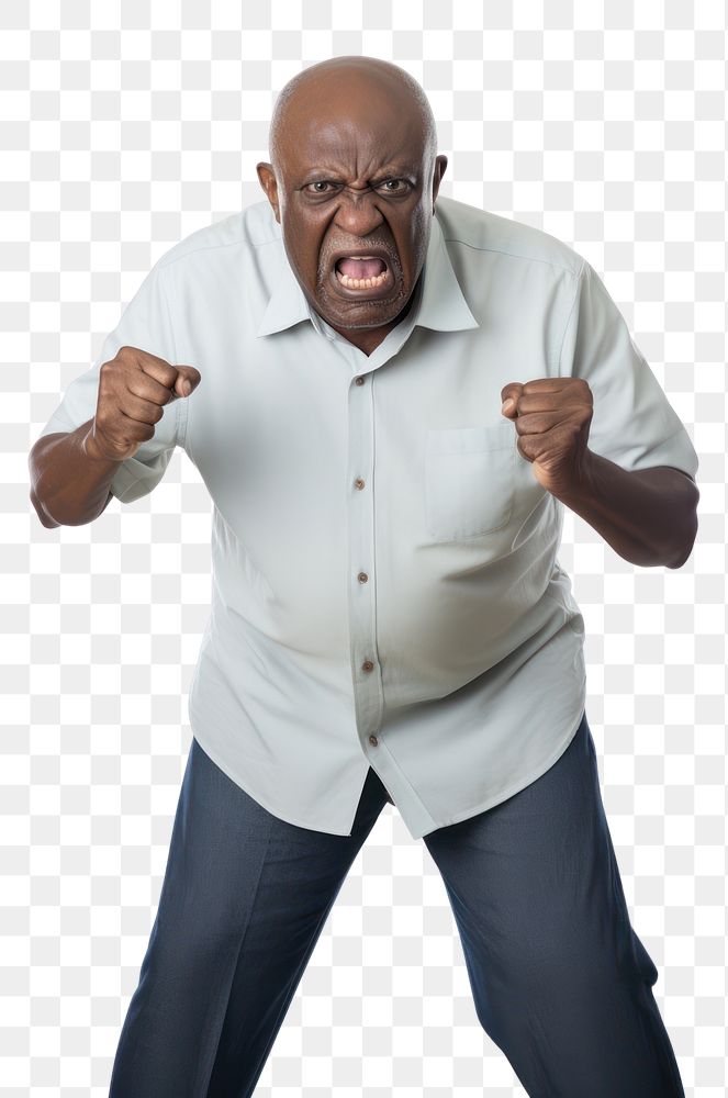 PNG Shouting adult angry white background. AI generated Image by rawpixel.