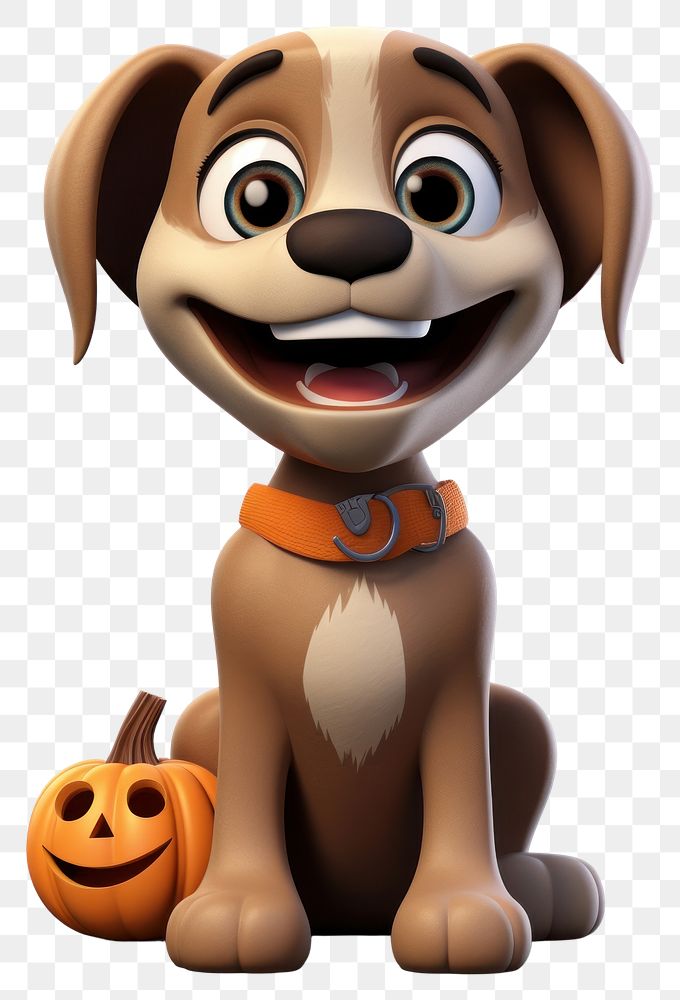 PNG Halloween smiling cartoon mammal. AI generated Image by rawpixel.