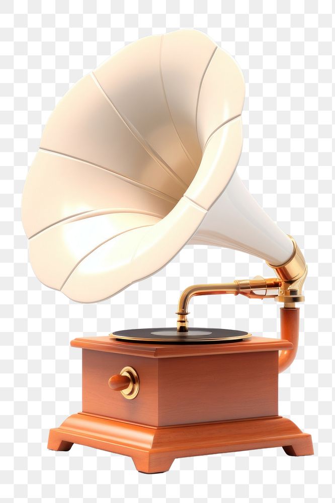 PNG  Broadcasting gramophone sousaphone technology. AI generated Image by rawpixel.