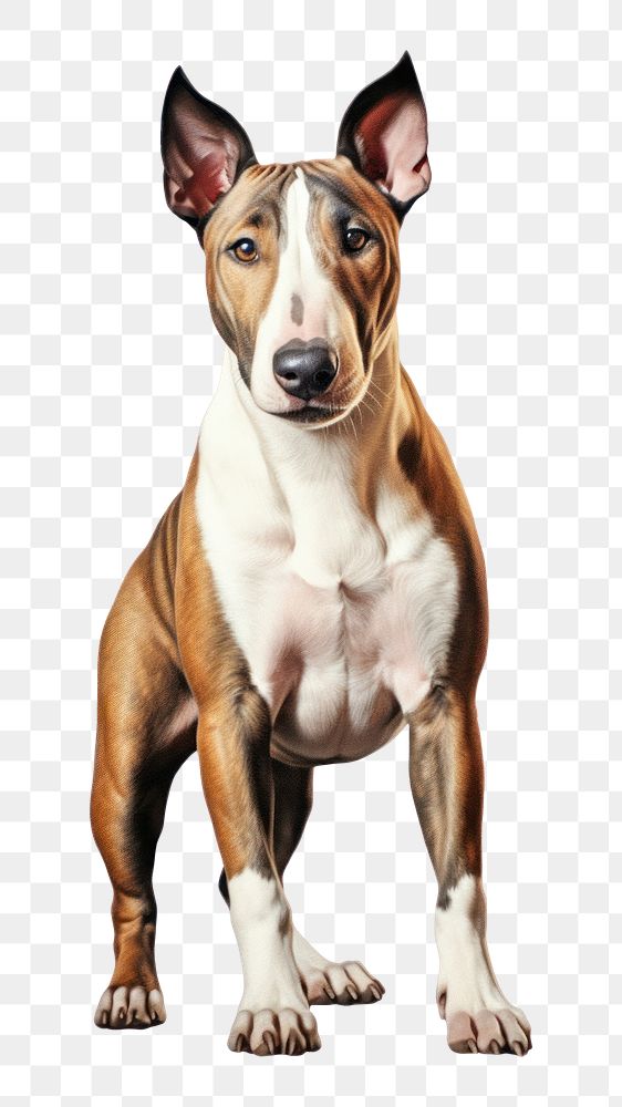 PNG Dog terrier bulldog mammal. AI generated Image by rawpixel.