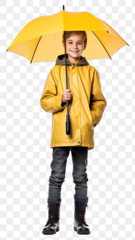 PNG Raincoat umbrella holding child. 