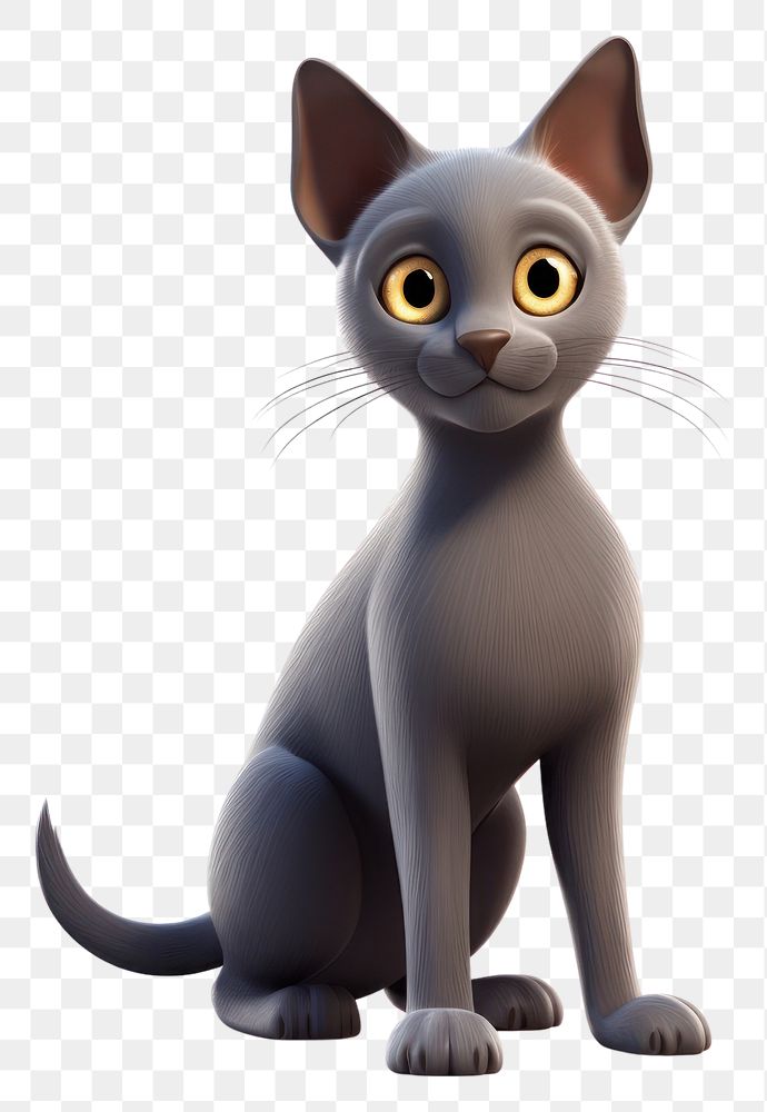 PNG Korat cat animal cartoon mammal. 