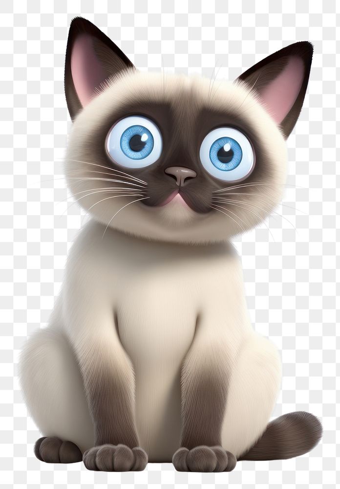 PNG Siamese cat animal cartoon siamese. 